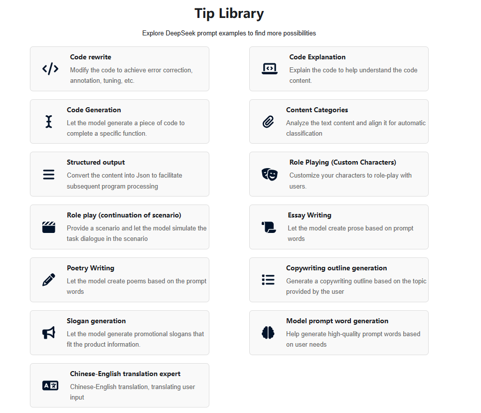 Deepseek Usage Tips 