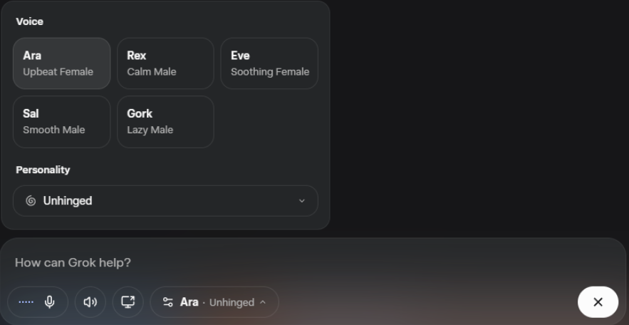 Grok Voice for Web