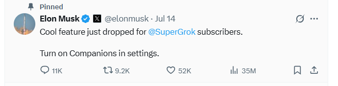 Grok Companions