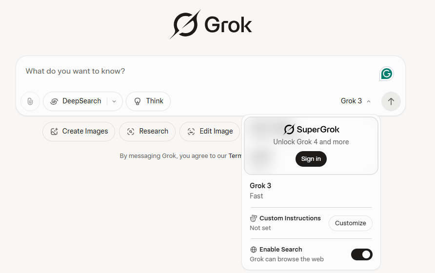 Grok AI 