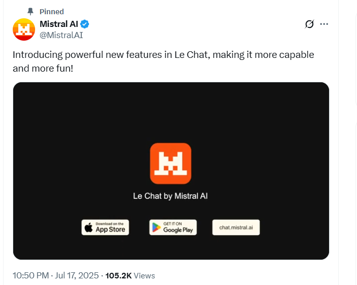 Mistral AI's Le Chat