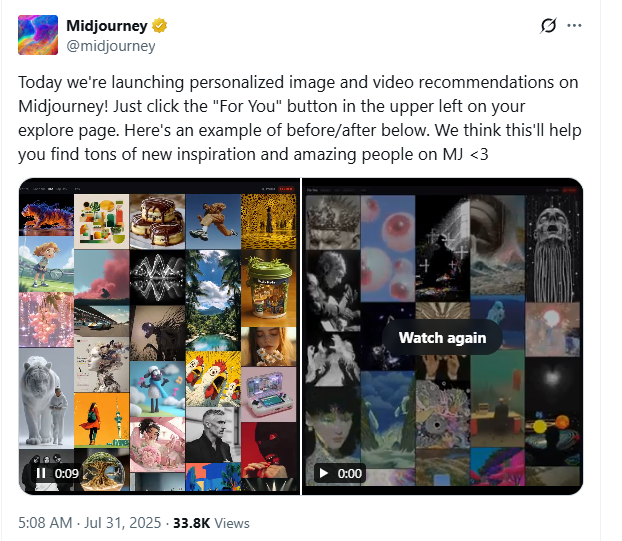 Midjourney Recommended Feature