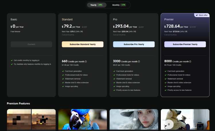 Kling Ai Pricing