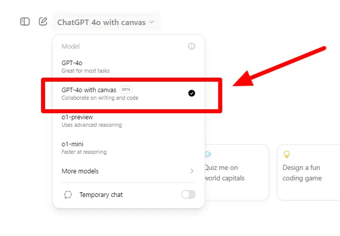 How to use ChatGPT Canvas