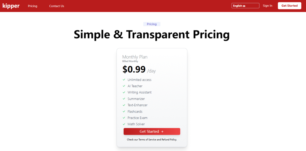 Kipper AI Pricing Plan