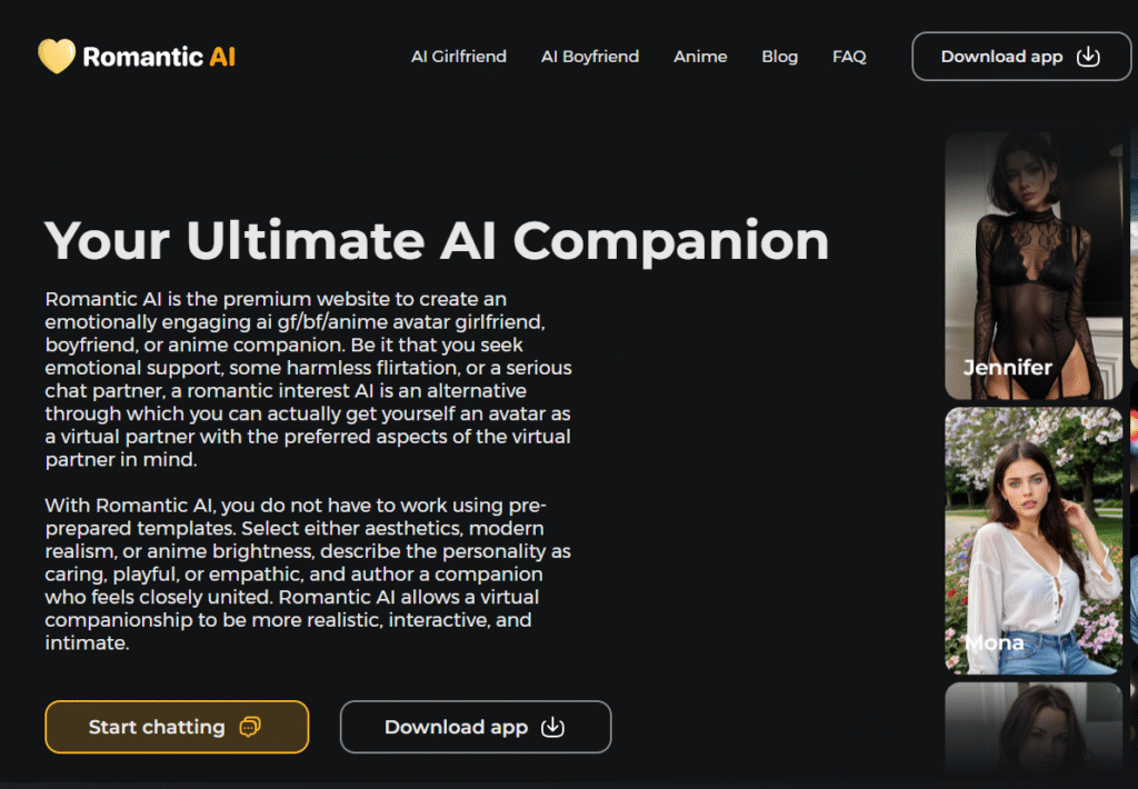 Romantic AI
