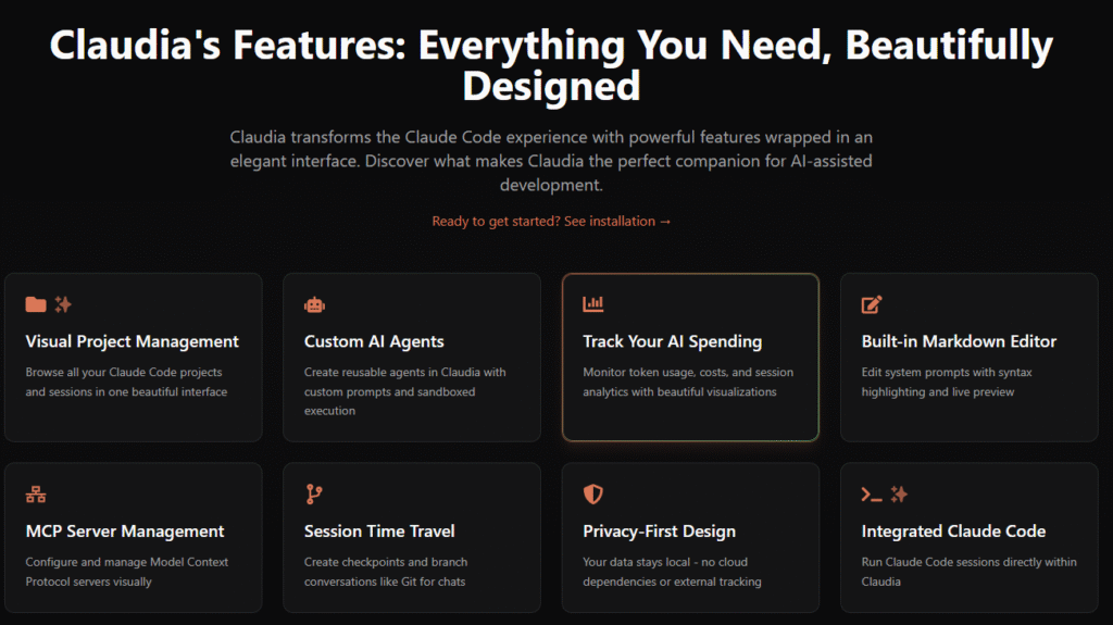 Key Features of Claudia