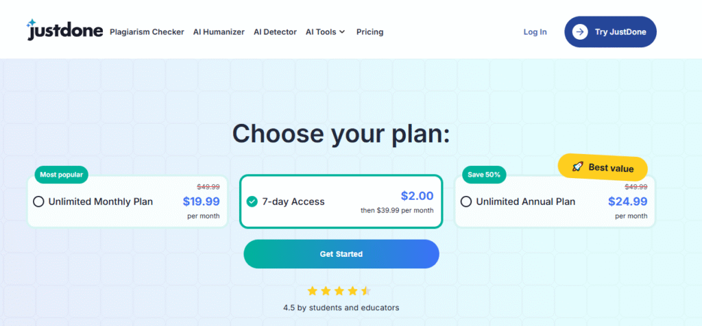 JustDone AI Reviews