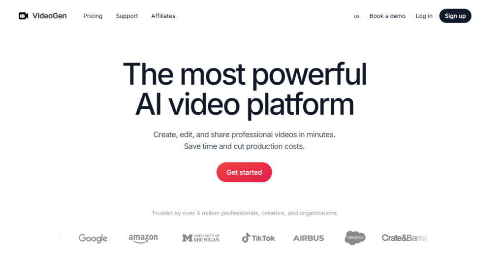 VideoGen vs Veed.io