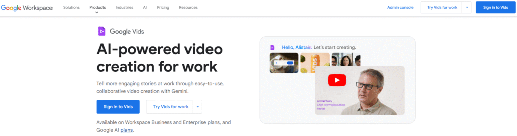 What is Google Vids