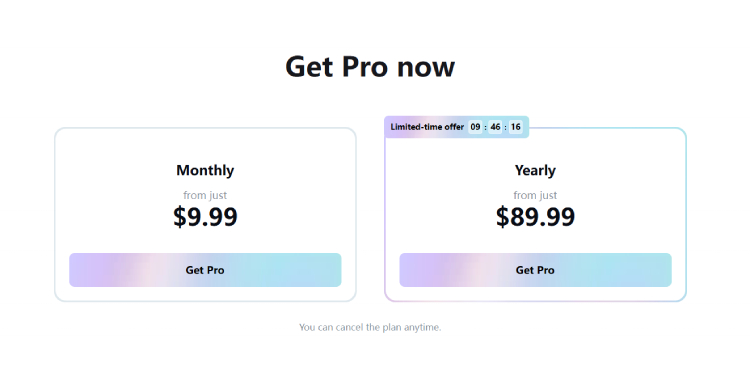 CapCut pricing