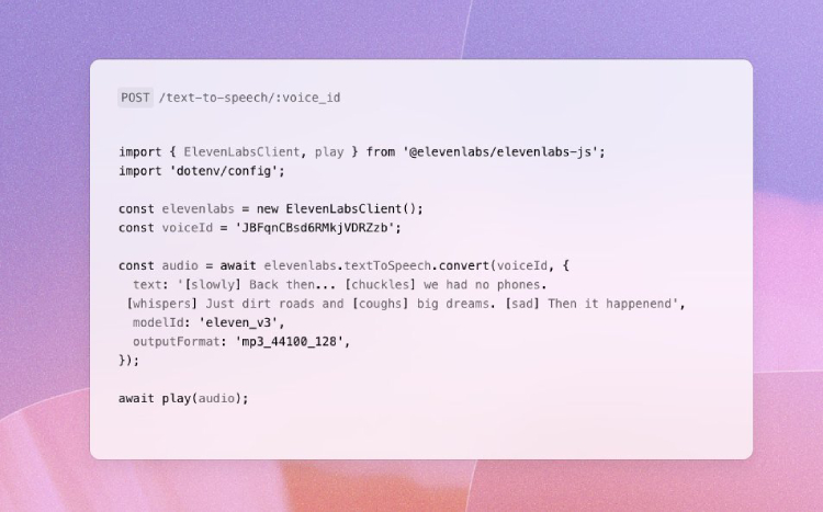 ElevenLabs v3 Alpha API Officially Launched