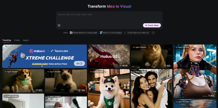 HailuoAI - MiniMax's AI-powered video Generation tool