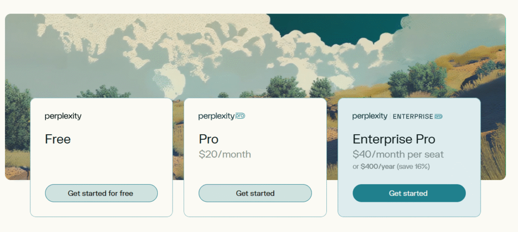 Perplexity AI Pricing