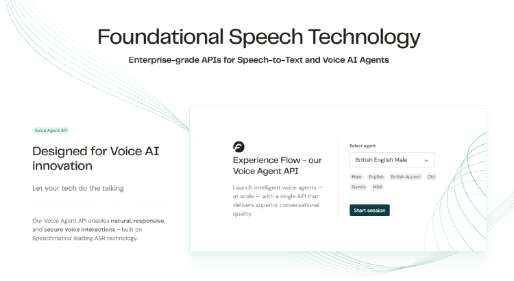 AI Speech to Text tool 5: Speechmatics
