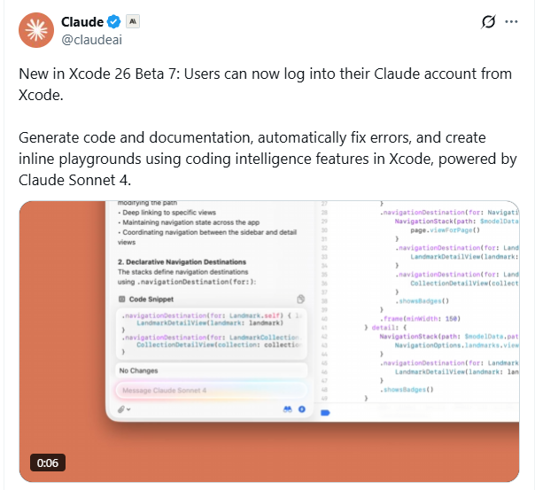Apple Xcode 26 Beta 7 Released
