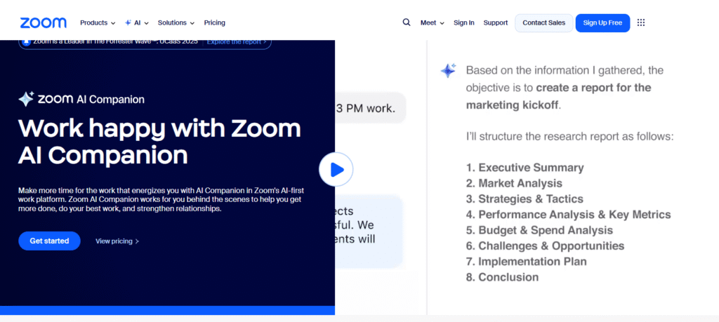 Zoom AI Companion Features