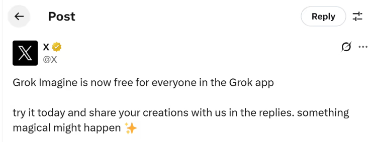 Grok Imagine's Pricing