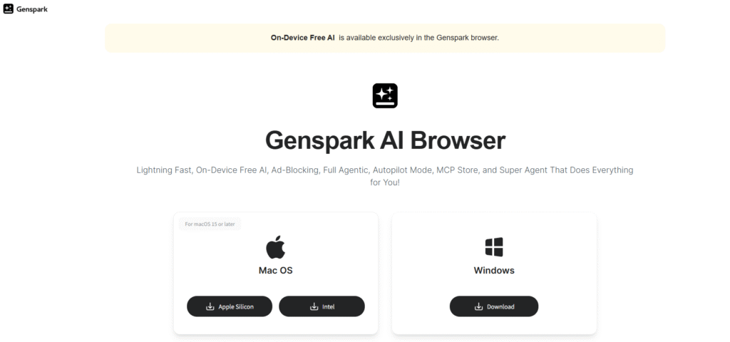 Genspark AI Browser