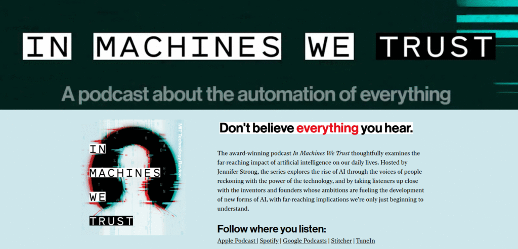 In Machines We Trust