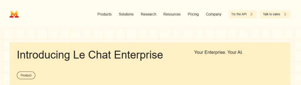 Le Chat Enterprise