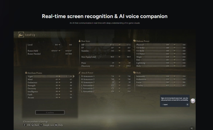 HakkoAI - AI gaming companion and real-time advisor built for PC gamers