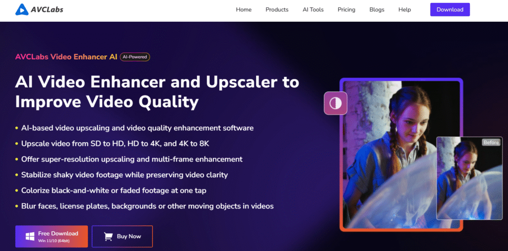 AVCLabs AI Video Enhancer
