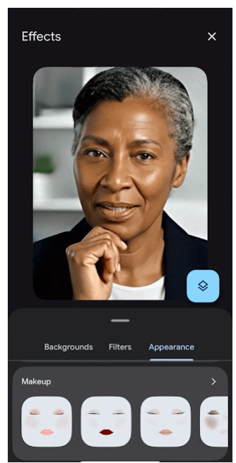 Google Meet AI Makeup