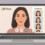 Google Meet AI Makeup features