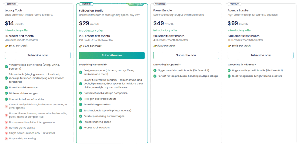 REimagineHome pricing