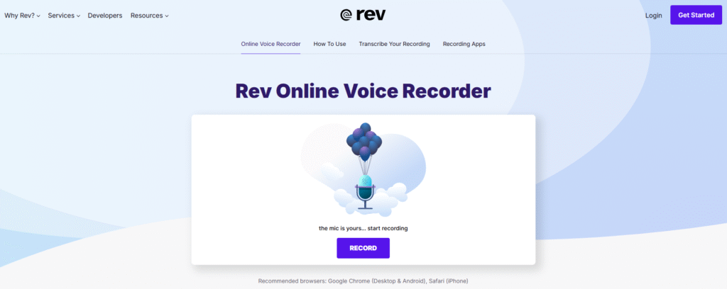 Rev Voice Recorder