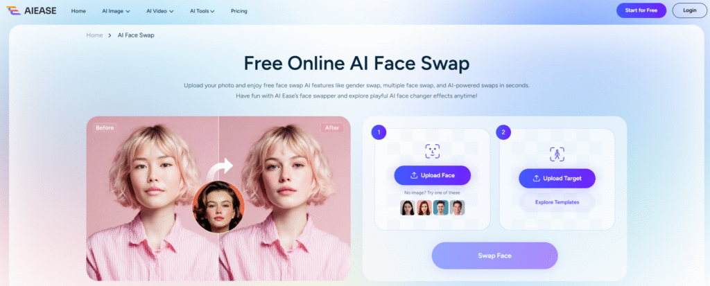 ai ease face swap ai ease face swap
