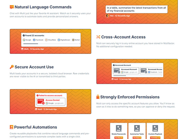 Multifactor - A password manager built for secure sharing with humans & AI