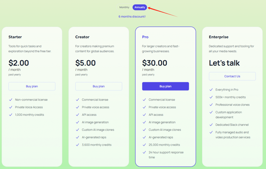 uberduck ai​ pricing